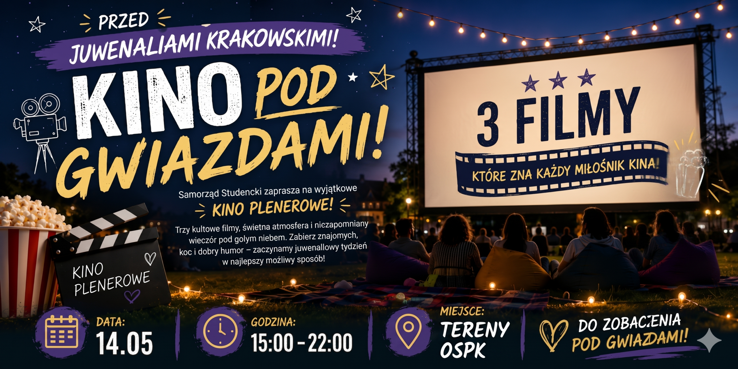 Kino plenerowe na Osiedlu Studenckim!